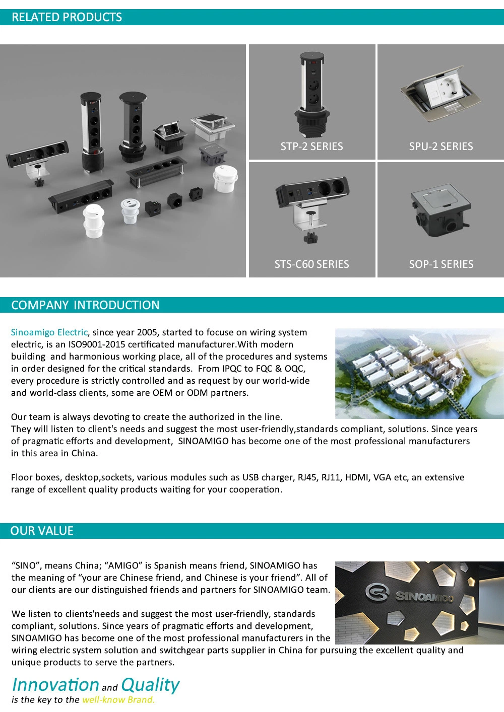 IP 44 Kitchen Table Box/Floor Boxes/Floor Outlet Boxes/Floor Sockets with Multi Switches&Sockets