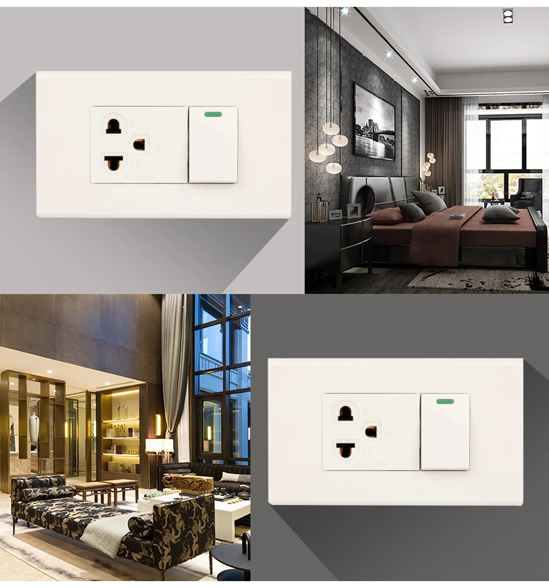 Cheap Price Thailand Wall Power Multifunction Socket Outlet and Light Switch with Indicator