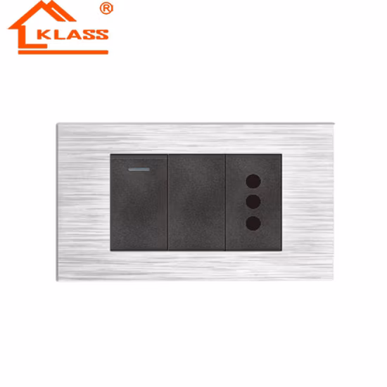 Commerce de gros nous Standard Amérique du Sud Edge 3gang 1way prise électrique murale